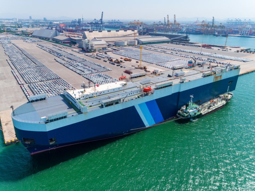 roro vessel hong kong to uk