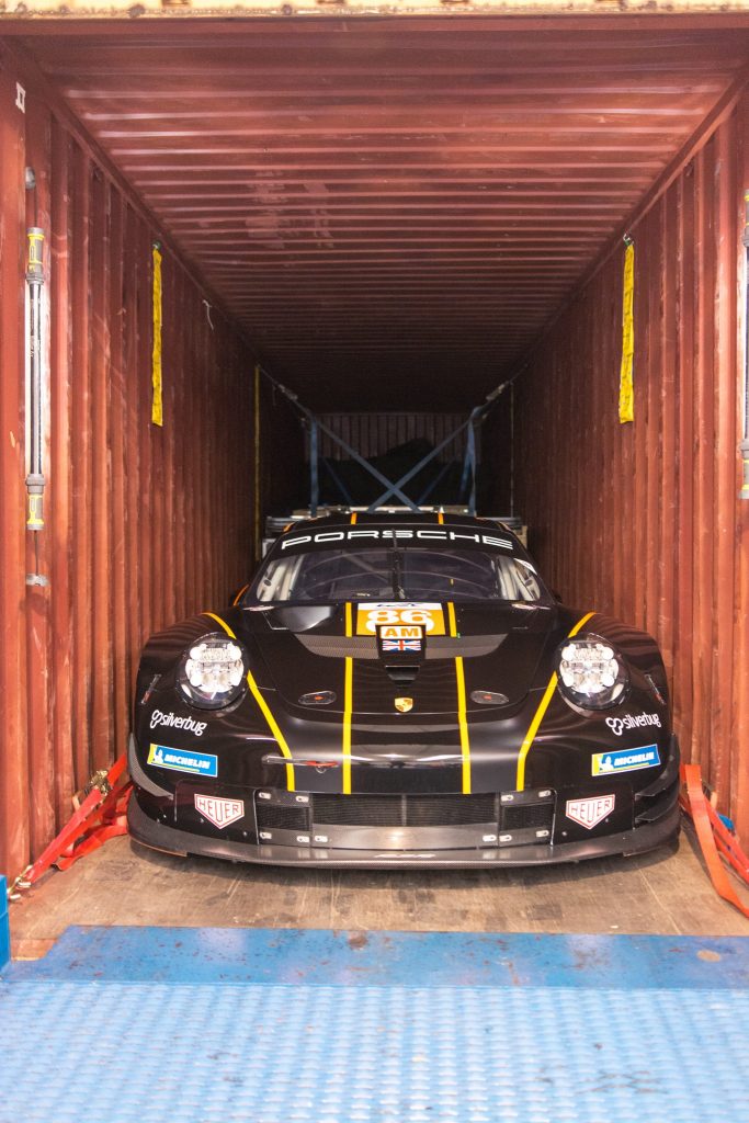 race car loading